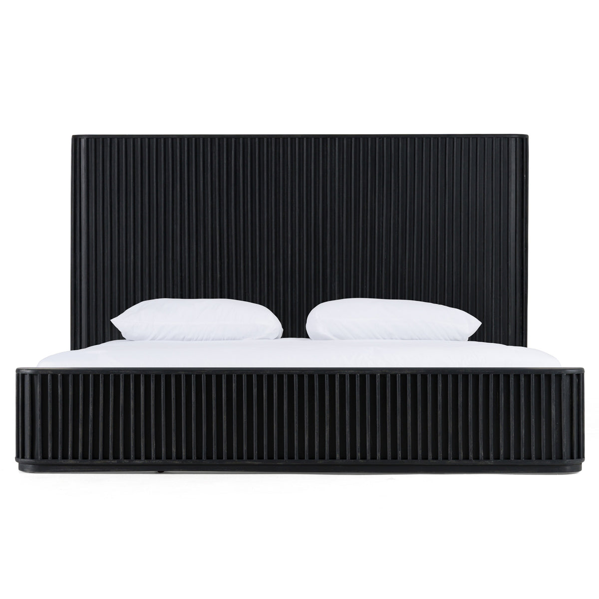 Fields - Modern Black Acacia Bed