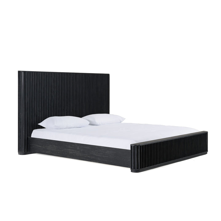 Fields - Modern Black Acacia Bedroom Set