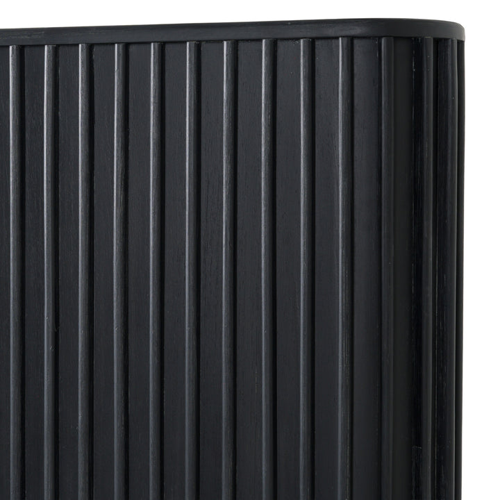 Fields - Modern Black Acacia Bed