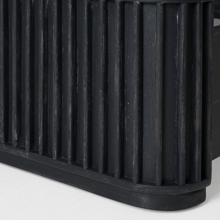 Fields - Modern Black Acacia Bed