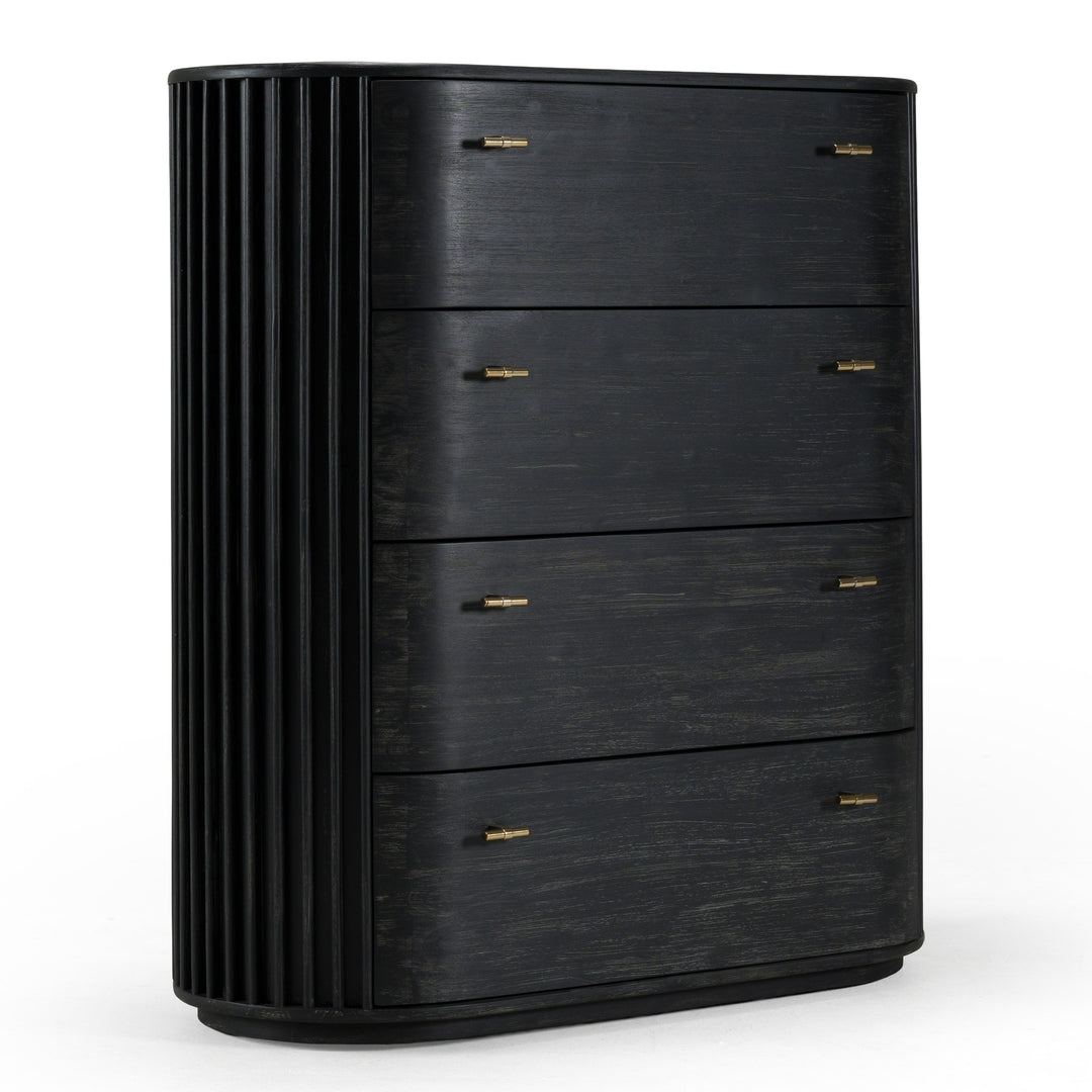 Fields - Modern Black Acacia Chest
