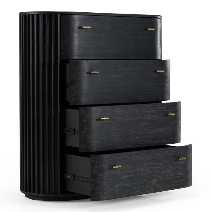Fields - Modern Black Acacia Chest