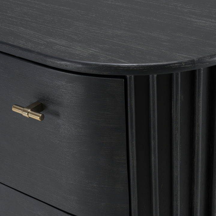 Fields - Modern Black Acacia Chest