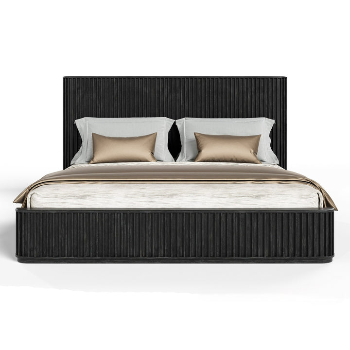 Fields - Modern Black Acacia Bed