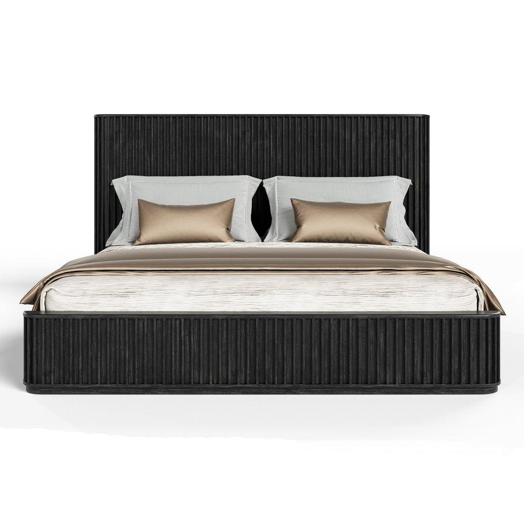 Fields - Modern Black Acacia Bed