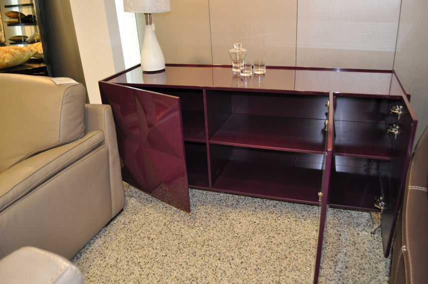 Versus Eva Purple Lacquer 3-Door Buffet
