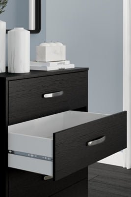 Finch Chest of Drawers - Black Accent Chest modern furniture Contempo Furniture