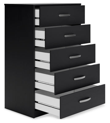Finch Chest of Drawers - Black Accent Chest modern furniture Contempo Furniture