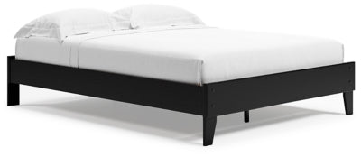 Finch Queen Platform Bed - Black | Ashley Furniture