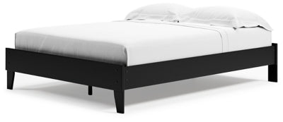 Finch Queen Platform Bed - Black Platform Bed modern furniture Contempo Furniture