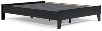 Finch Queen Platform Bed - Black Platform Bed modern furniture Contempo Furniture