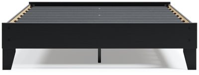 Finch Queen Platform Bed - Black Platform Bed modern furniture Contempo Furniture