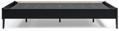 Finch Queen Platform Bed - Black Platform Bed modern furniture Contempo Furniture