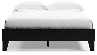 Finch Queen Platform Bed - Black Platform Bed modern furniture Contempo Furniture