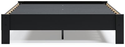 Finch Queen Platform Bed - Black Platform Bed modern furniture Contempo Furniture