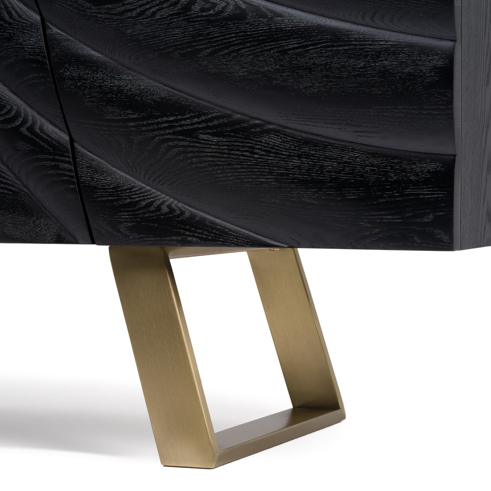 Finley Mid-Century Black & Gold Buffet - View 8