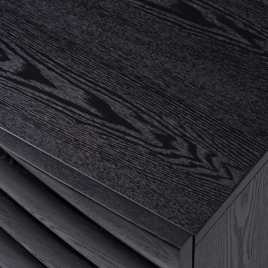 Finley Mid-Century Black & Gold Buffet