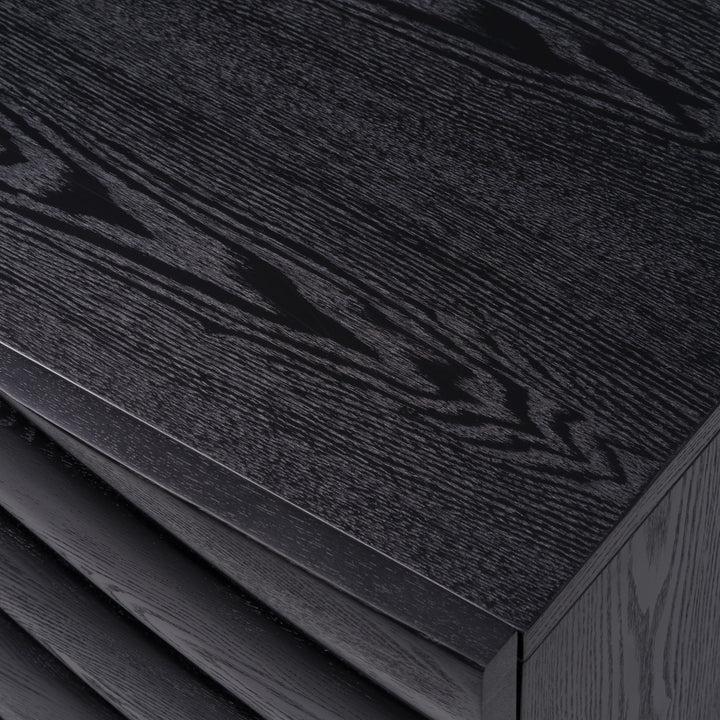 Finley Mid-Century Black & Gold Buffet