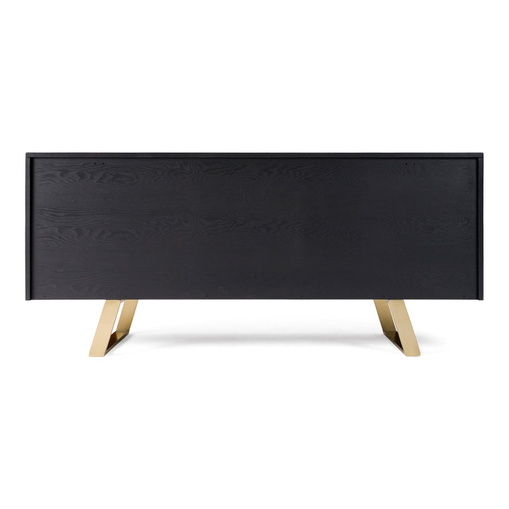 Finley Mid-Century Black & Gold Buffet