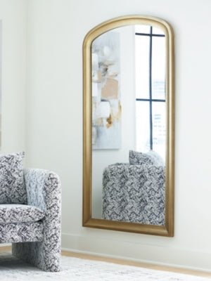 Fintan Floor Mirror - Gold Floor Mirror modern furniture Contempo Furniture