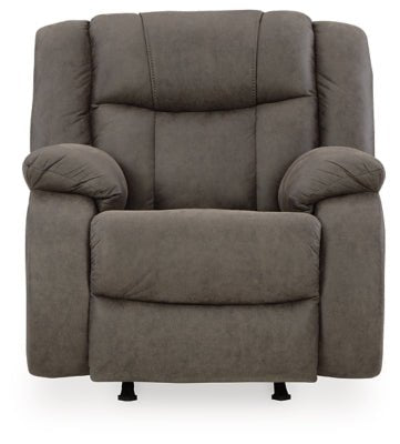 First Base Recliner - Dark Gray Rocker Chair modern furniture Contempo Furniture