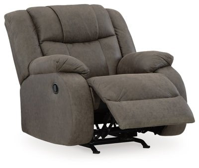 First Base Recliner - Dark Gray Rocker Chair modern furniture Contempo Furniture