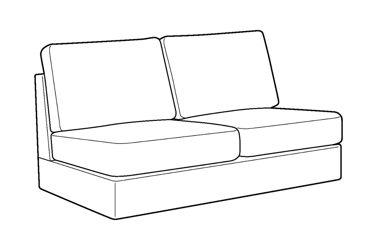 Luonto Flex Armless Loveseat Sleeper Module - Full XL