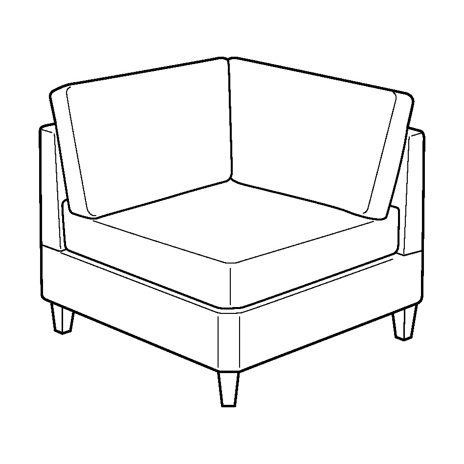 Luonto Flex Square Corner Module