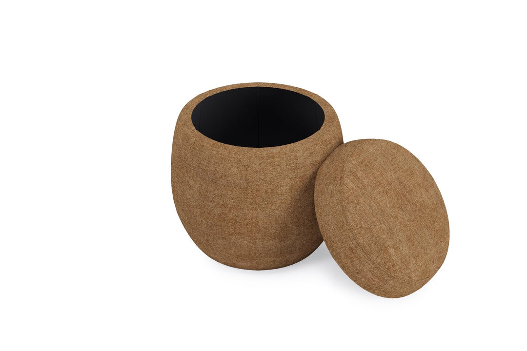 Flex Upholstered Ottoman in Porcini Chenille Benches modern furniture Contempo Furniture