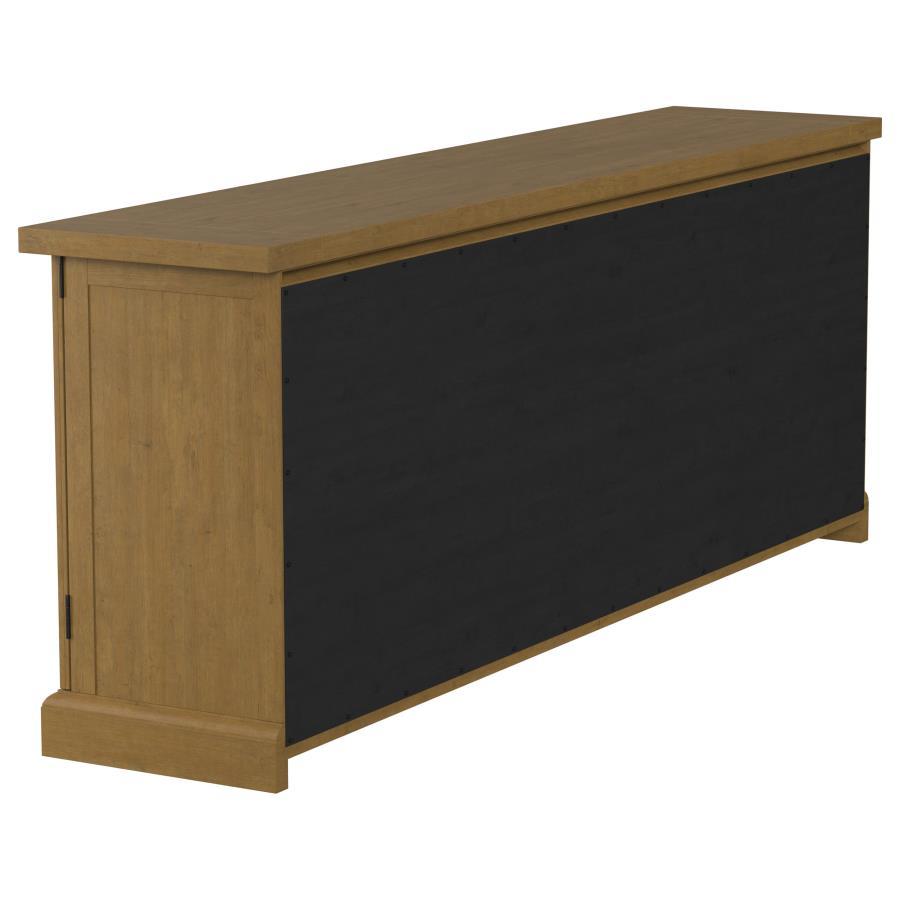 Florence - 4 Door Dining Sideboard Buffet Cabinet - Rustic Honey Buffets modern furniture Contempo Furniture