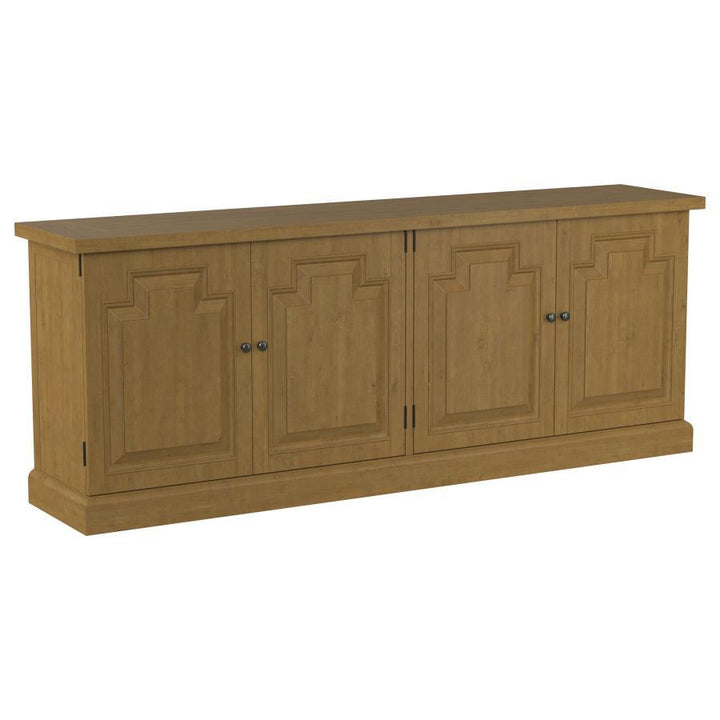 Florence - 4 Door Dining Sideboard Buffet Cabinet - Rustic Honey Buffets modern furniture Contempo Furniture
