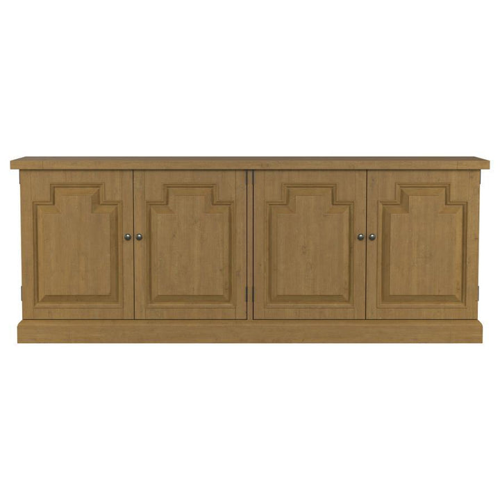 Florence - 4 Door Dining Sideboard Buffet Cabinet - Rustic Honey Buffets modern furniture Contempo Furniture