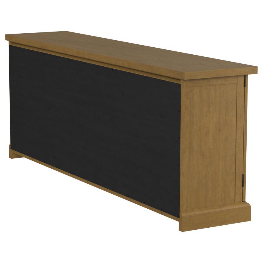 Florence - 4 Door Dining Sideboard Buffet Cabinet - Rustic Honey Buffets modern furniture Contempo Furniture
