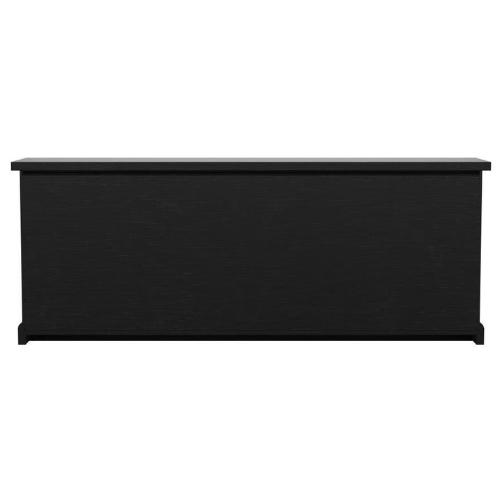 Florence - 4 Door Dining Sideboard Buffet - Distressed Black Buffets modern furniture Contempo Furniture