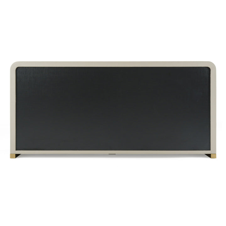 Florence - Modern Beige Leatherette + Gold Dresser