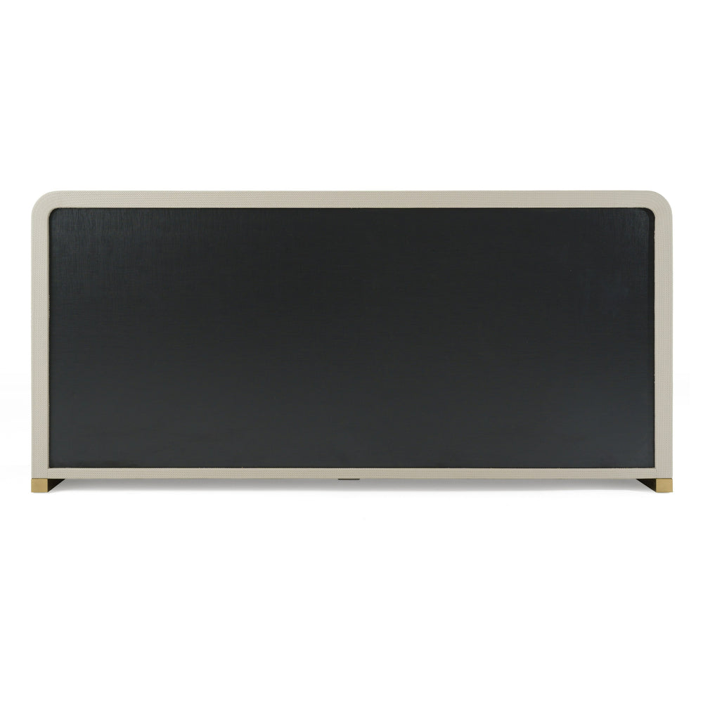 Florence - Modern Beige Leatherette + Gold Dresser - View 4