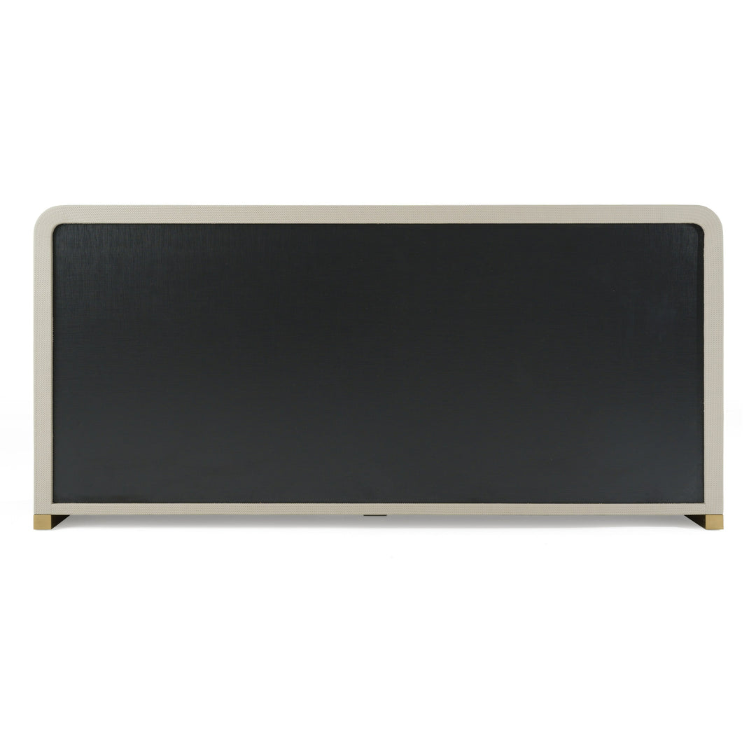 Florence - Modern Beige Leatherette + Gold Dresser