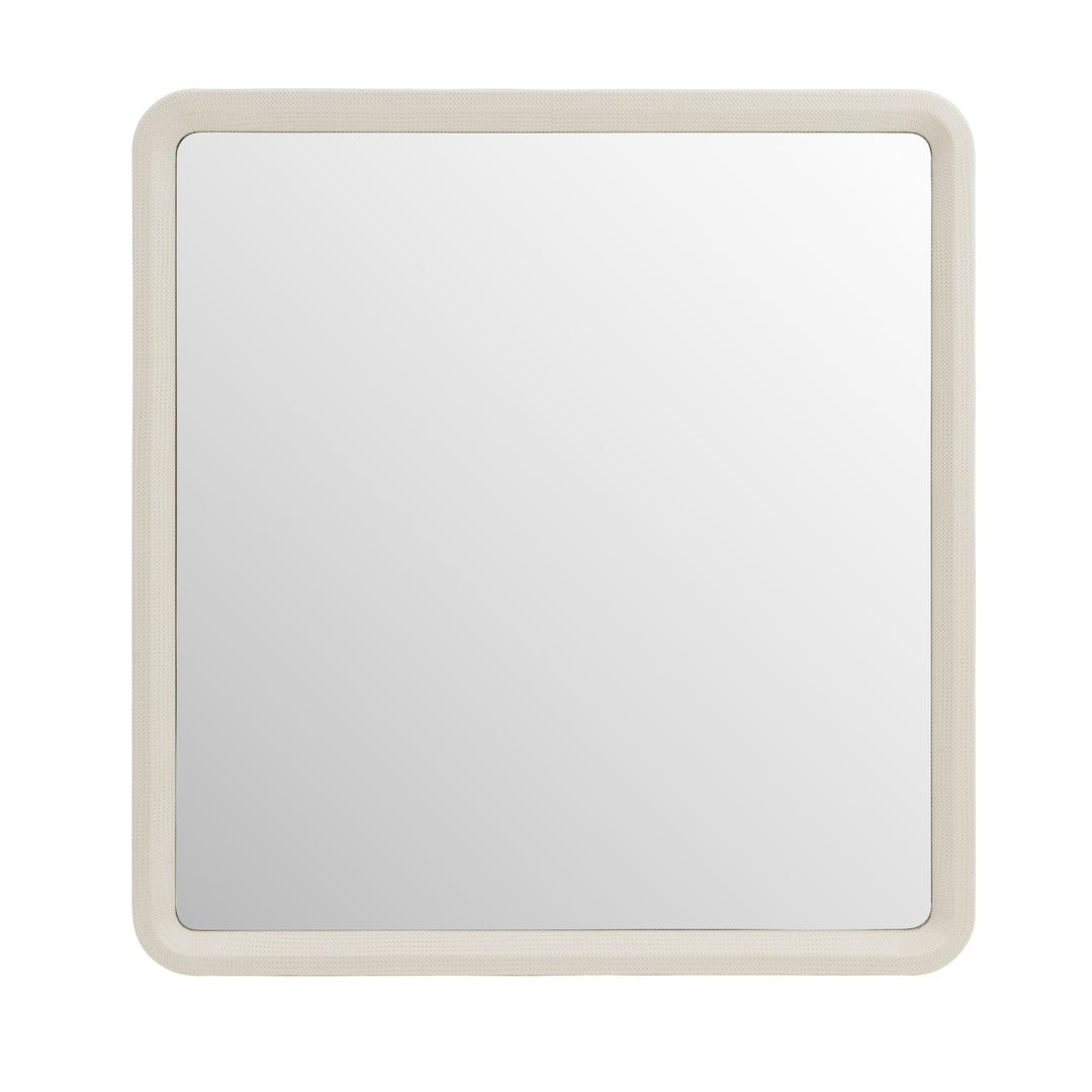 Florence - Modern Beige Leatherette Mirror