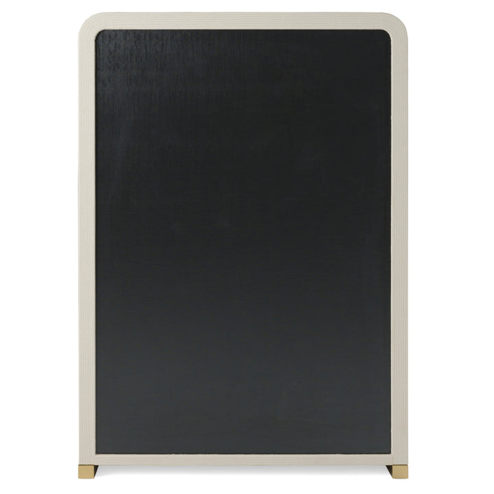 Florence - Modern Beige Leatherette + Gold Chest