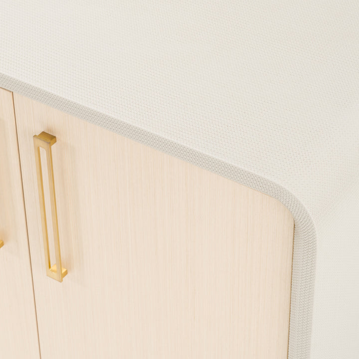 Florence - Modern Beige Leatherette + Gold Buffet
