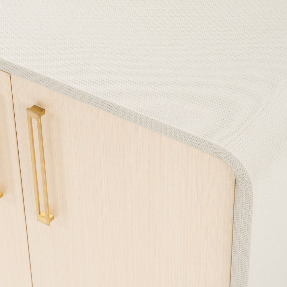 Florence - Modern Beige Leatherette + Gold Buffet