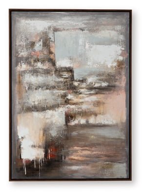 Floymour Wall Art - Dark Gray Canvas Art modern furniture Contempo Furniture