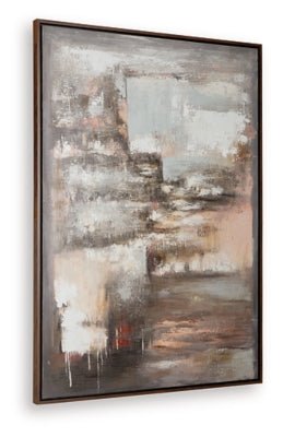 Floymour Wall Art - Dark Gray Canvas Art modern furniture Contempo Furniture