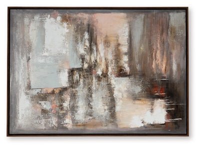Floymour Wall Art - Dark Gray Canvas Art modern furniture Contempo Furniture