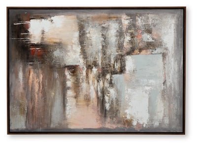 Floymour Wall Art - Dark Gray Canvas Art modern furniture Contempo Furniture