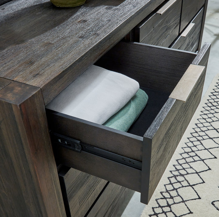 Modus Furniture 8Lf282A Savanna Seven Drawer Solid Wood Dresser In Coffee Bean 2024