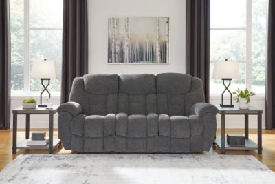 Foreside Reclining Sofa - Dark Gray Reclining Sofa modern furniture Contempo Furniture