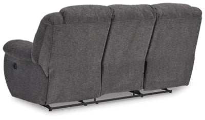 Foreside Reclining Sofa - Dark Gray Reclining Sofa modern furniture Contempo Furniture