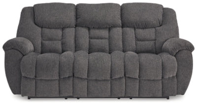 Foreside Reclining Sofa - Dark Gray Reclining Sofa modern furniture Contempo Furniture