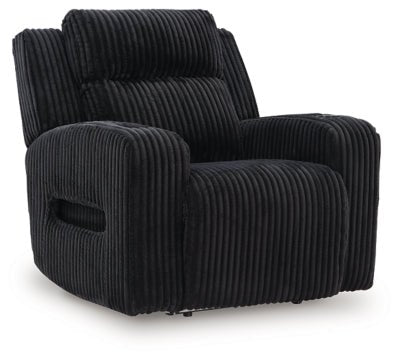 Forest Lake Power Recliner - Black Reclining Chair modern furniture Contempo Furniture